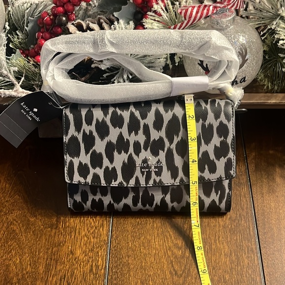 Kate Spade Black and White Leopard Print Women's Bag - Picture 11 of 11